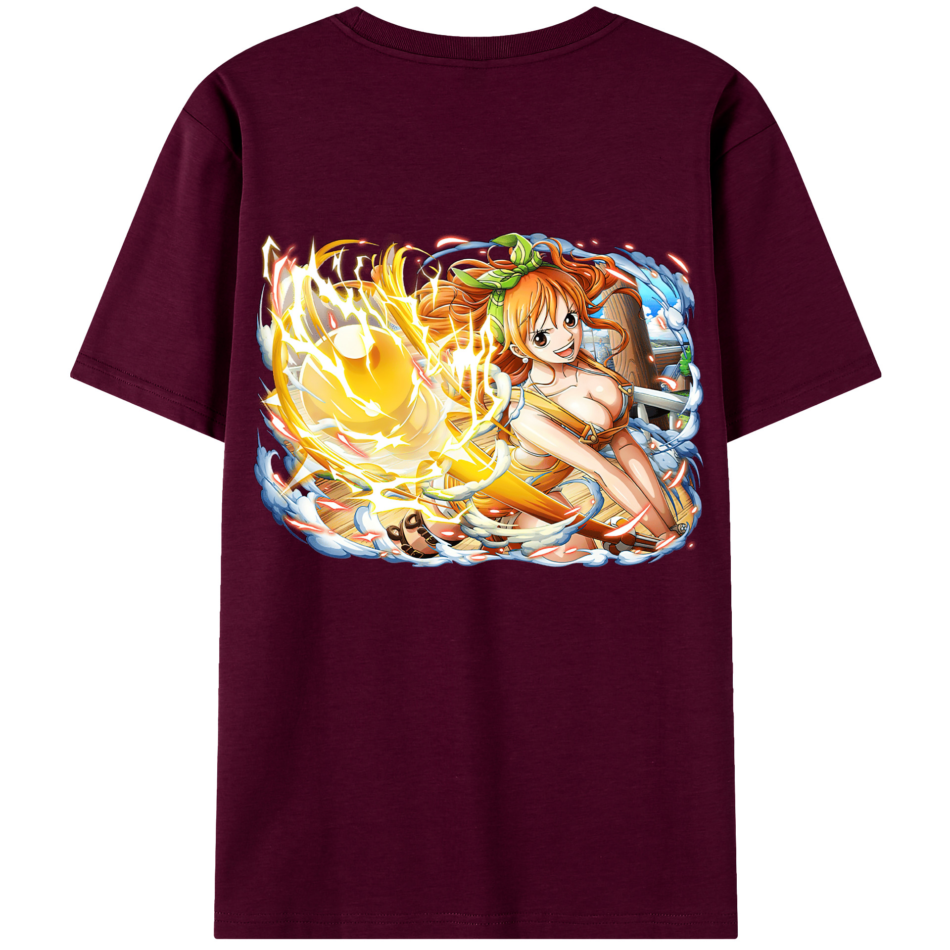 （画像用） ワンピース ナミ ONE PIECE Nami レディース半袖Tシャツ(バックプリント)